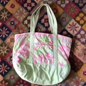 Lilly Pulitzer shoulder tote bag